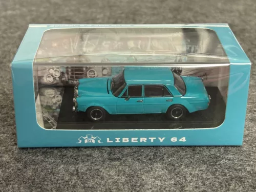 Liberty Maßstab 1:64 Mercedes-Benz 300 SEL blau Diecast Auto Modell Spielzeug Geschenk - Bild 9 von 9