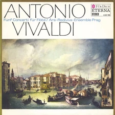 VIVALDI 5 Flute Concertos MUNCLINGER Ars Rediviva Ens ETERNA 825740 Ed.1 GD1