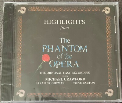Highlights from THE PHANTOM OF THE OPERA Music CD Brand New Factory Sealed