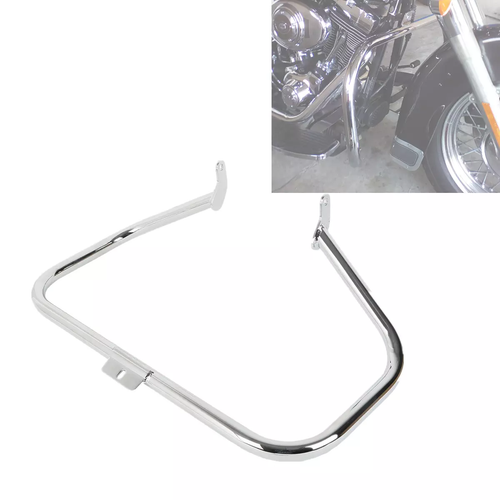Chrome Engine Guard Highway Crash Bar For Harley FLSTN Softail Deluxe 2005-2009 - Picture 3 of 10