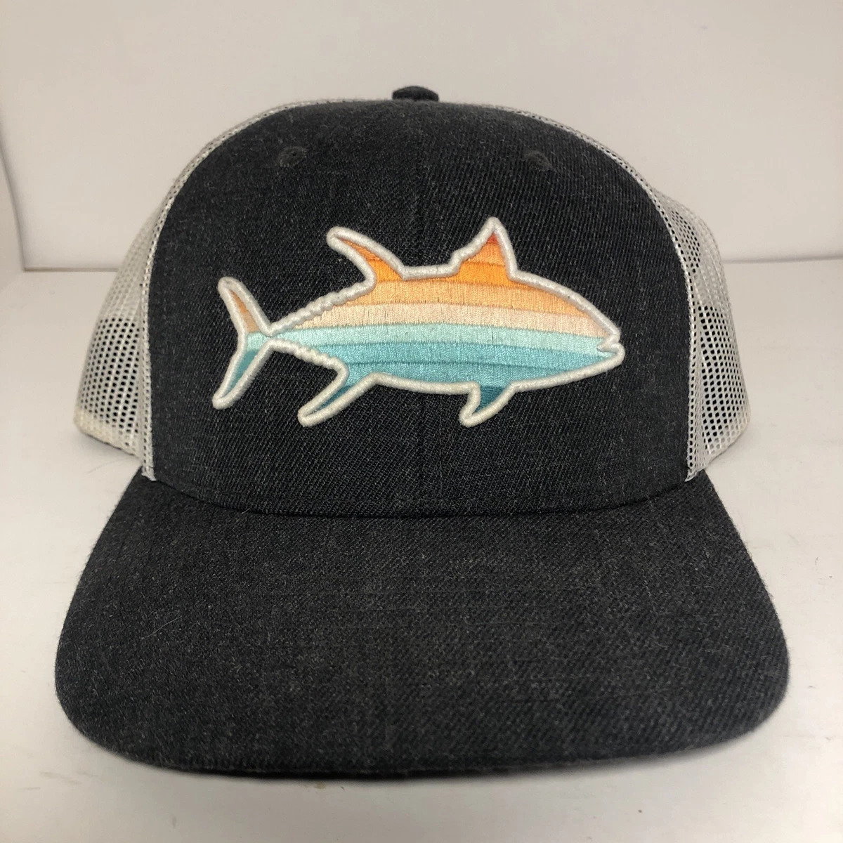 Local Crowns Tuna Fish Collection USA Snapback Trucker Fishing Flag Hat