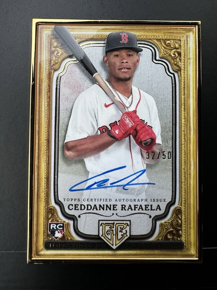 Ceddanne Rafaela 2024 Topps Gilded Gold Framed Auto 32/50 - Image 3 of 4