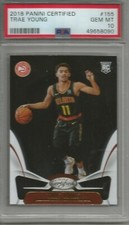 Trae Young 18/19 Panini Certified Rookie #155 PSA 10