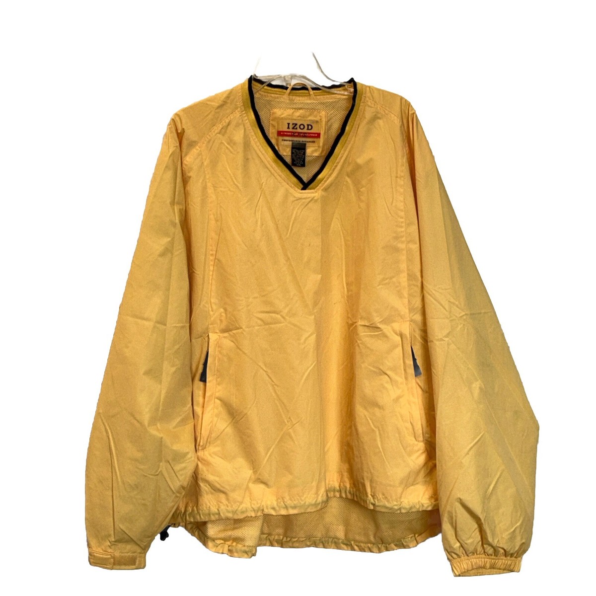 Izod X-treme Function Golf Wear Windbreaker Men's XXL Yellow