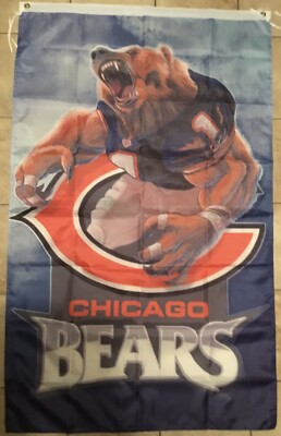 Chicago Bears Football Fan Flag Banner 3  X 5  Fan Gift decor