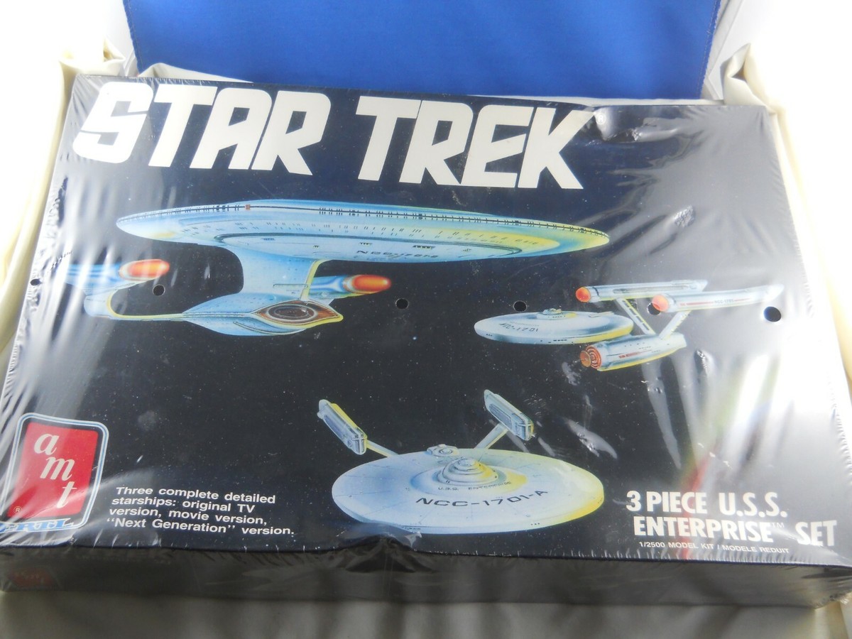 スター・トレック U.S.S.エンタープライズ 3点セット AMT Star Trek USS Enterprise 3 Piece Set Model Kit NEW | eBay