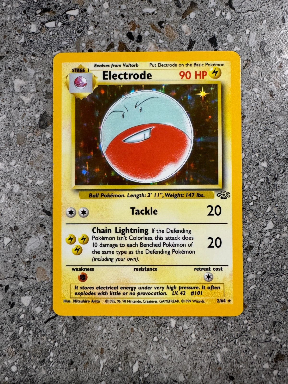 Deal for Pokemon TCG Cards Electrode 2/64 Jungle Holo Rare