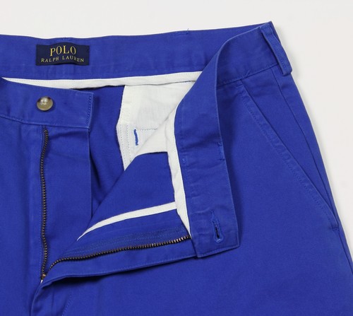 mens polo ralph lauren royal / vivid blue chino shorts 36 nwt