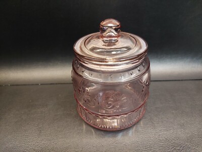 The Pioneer Woman 6.5'' Adeline Glass Cannister Cookie Jar Plum Pink Purple
