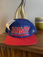 Vintage 90s New York Giants Apex One NFL Pro Line Wool Blend SnapBack Hat NWT
