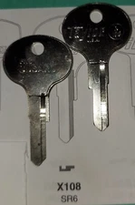 Suburu X108, SR6, Vintage Key Blank.