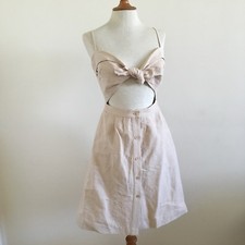 Reformation Cut Out Tie Front Miramar Dress Size 2