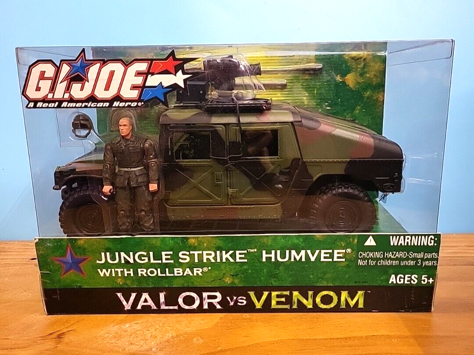 Vintage Jungle Strike Humvee W/Rollbar GI Joe Valor vs Venom 2004