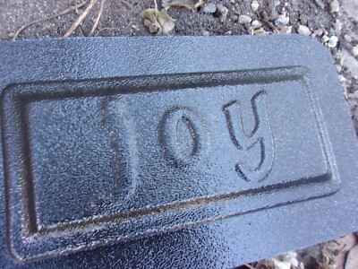 Joy tile plaque mold plaster cement resin plastic mould 6'' x 3'' x 1/3'' thick