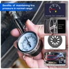 Small Heavy Duty Automotive Tire Air Pressure Gauge Meter for Car Truck 0-60 PSI