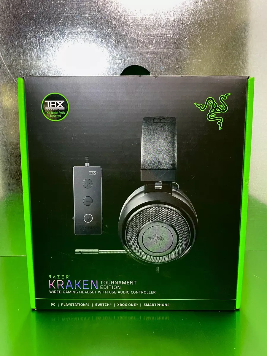 Razer Kraken Tournament Edition Wired Gaming Headset - THX Spatial Audio (Black)