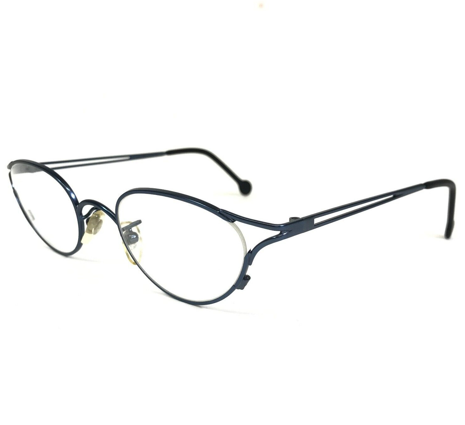 Оправа для очков Vintage la Eyeworks SAVANA 417 Blue Cat Eye Semi Rim 45-20-130