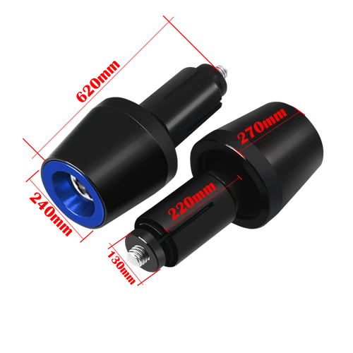 Para YAMAHA FZ1 FZ6 FZ8 Nuevo Manillar Manillar Empuñaduras Tapa Extremo Manija Tapones Tapa - Imagen 9 de 26