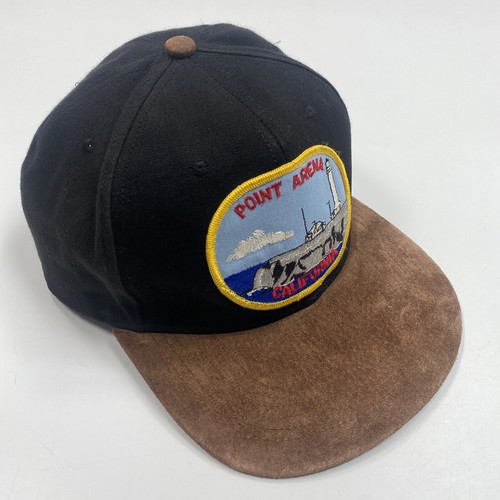 California Point Arena Snapback Hat Cap Black Brown Unisex Adult Adjustable