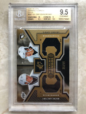 2005/06 UD SPX ROOKIE SIDNEY CROSBY WAYNE GRETZKY JERSEY GOLD /99 BGS 9.5 POP 2