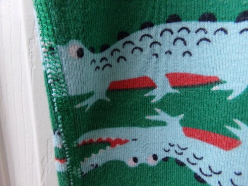 FLAW HANNA ANDERSSON Green CROCODILE ALLIGATOR Pattern Pajama Shirt 8 Boys 130 - Picture 7 of 18