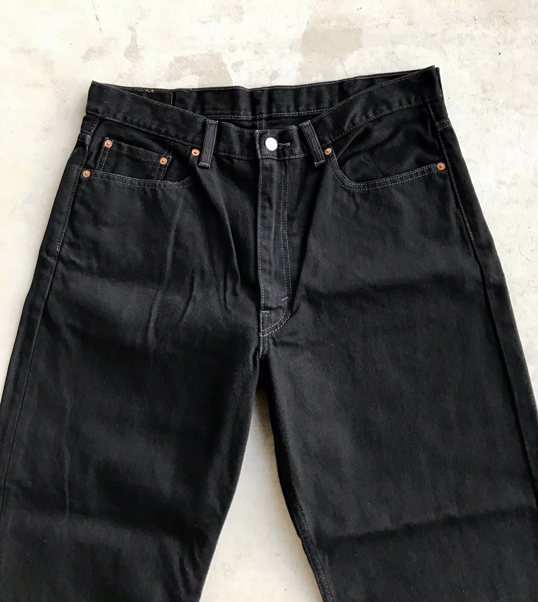 LEVI’S 550 w38l30 black denim Levis 550 Relaxed Denim Mens Jeans 38X30 Black #0260 W38L30
