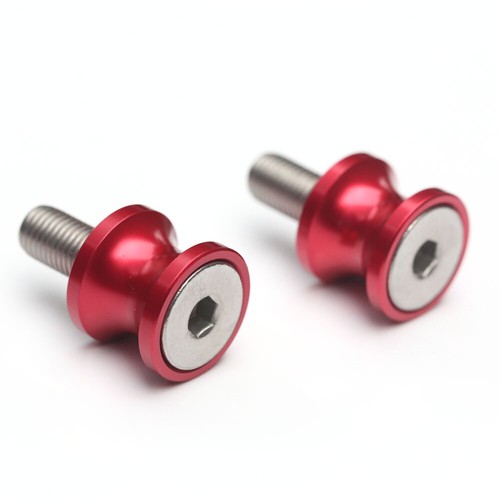 Red Motorcycle Racing Swingarm Spools M8 For Street Triple 765 R / RS 18-23 22 - Picture 5 of 5