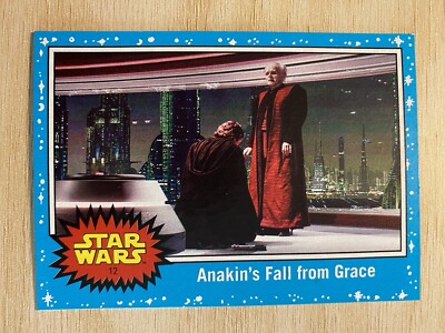 2017 Topps Star Wars Journey to The Last Jedi BLUE #12 Anakin s Fall From Grace