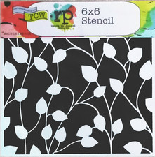 Vines Leaves Stencil Climbing Ivy Vine Leaf Template Pattern Crafters Workshop