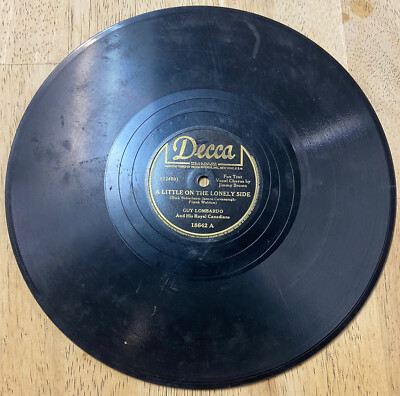 Guy Lombardo & His Royal Canadians - A Little On The Lonely Side, 78 RPM - Jazz