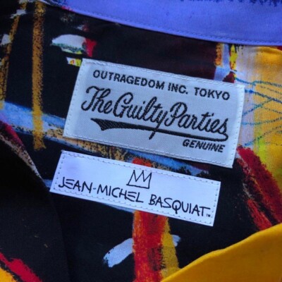WACKO MARIA 22SS Jean Michel Basquiat Total Pattern Men Rayon