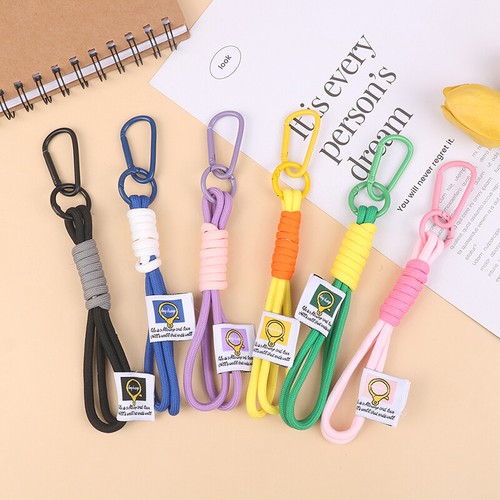 1Pc Braid Lanyard Phone Strap Carabiner Cord Bag Hanging Rope Keychain Pendan Wa - 第 8/18 張圖片
