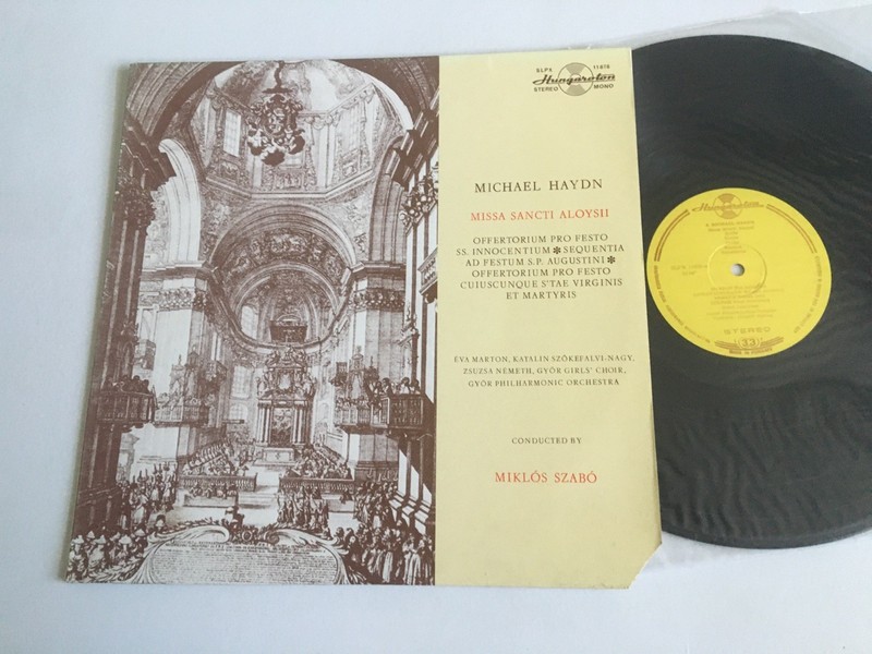 Classical Hungaroton Lp Record SLPX 11678 Michael Haydn Miklos Szabo Aloysii