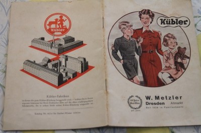 Book catalogue Kübler W. Metzler Dresden Altmarkt 1939 BDM clothing woman boy BJ