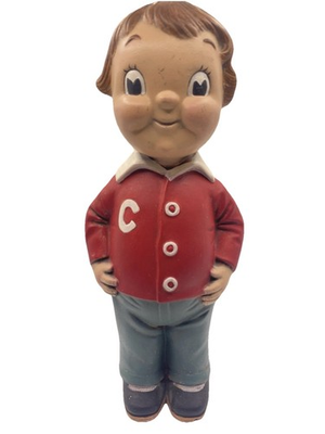 #ad Campbell’s Soup Kids Painted Ceramic Figure Large 10 inch Boy RARE Campbells $34.95