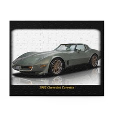 Stunning 1982 Chevrolet Corvette Classic Car Temp Puzzle 120 pcs   Iconic