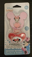 Disney Baby Minnie Mouse Pacifier and Holder Set BPA Free New Sealed