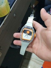 CRONUSART Men Automatic Mechanical Watch Moon Phase Silicone Strap Sports Watch