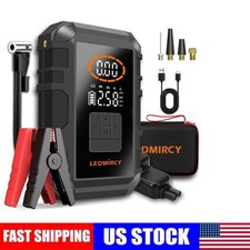 Car Jump Starter 8000A Air Compressor Battery Booster 12V Tire Inflator Kit