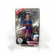 McFarlane DC Direct 7  Superman JUSTICE CHASE PLATINUM Page Punchers w Comic-NEW