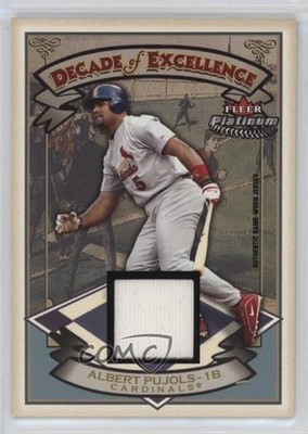 2005 Fleer Platinum Decade of Excellence Gold Jerseys 42/99 Albert Pujols 2oh
