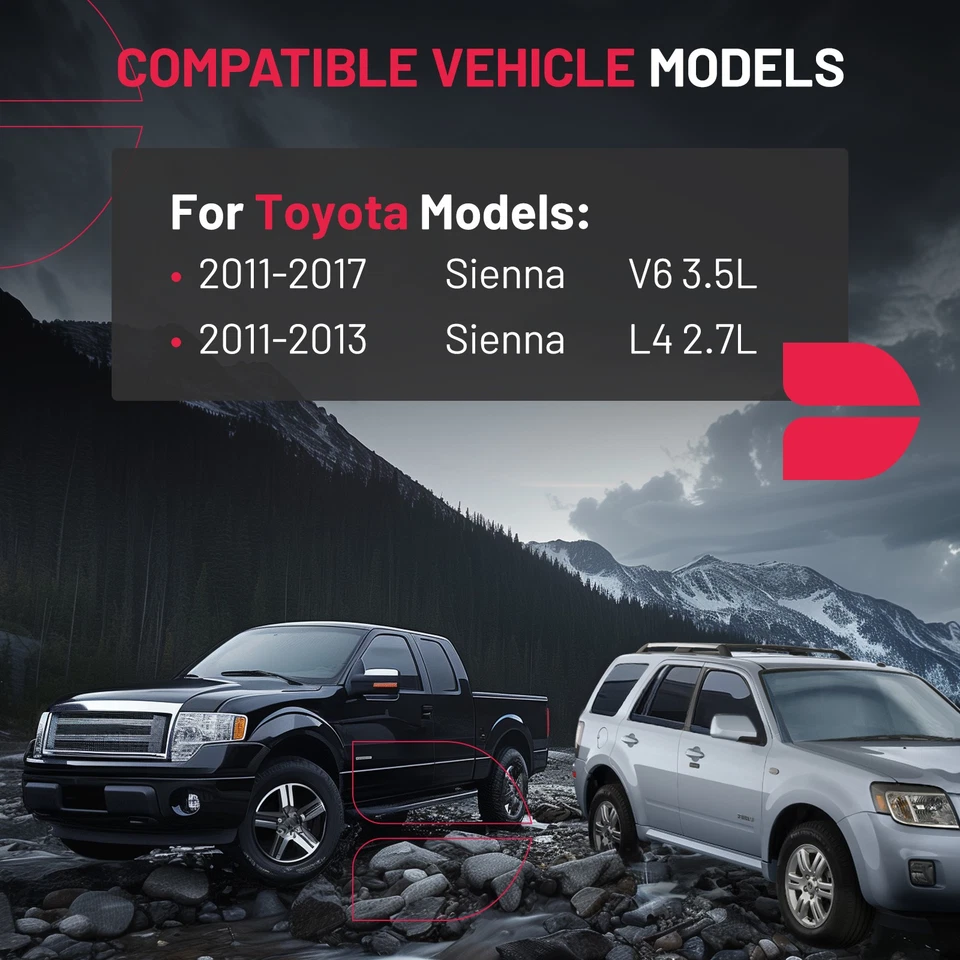 Rear Left Door Lock Actuator for Toyota Sienna 2011-2017 w/ Power Sliding Door Foto 4 de 4