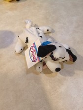 8" Disney 101 Dalmations Beanie Bean Bag Plush Lucky Disney Store NTW