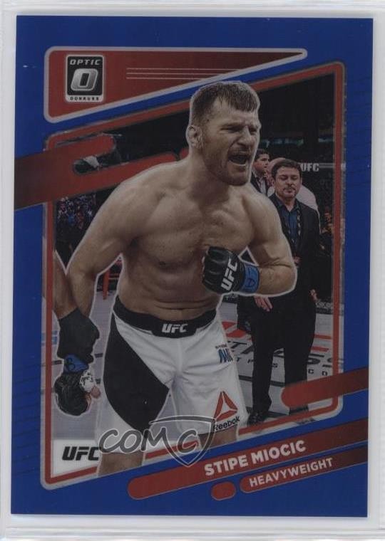 2022 Panini Donruss Optic UFC Blue Prizm 49/99 Stipe Miocic #50 0zu6