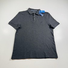 Nautica Soft Touch Polo Shirt Dark Gray Short Sleeve Men  s Size Large Brand New