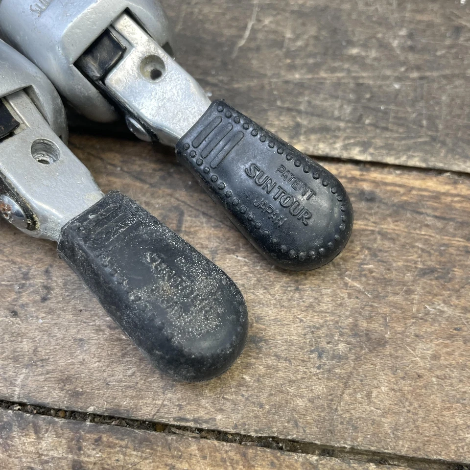 Vintage SunTour Bar End Shifters Barcon Pair Friction Road Bike Japan Touring 70 - Image 4 of 4