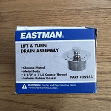 Lift-n-Turn Bath Drain Assembly Kit, 1-1/2 in. x 11 Coarse Thread 35233 NEW