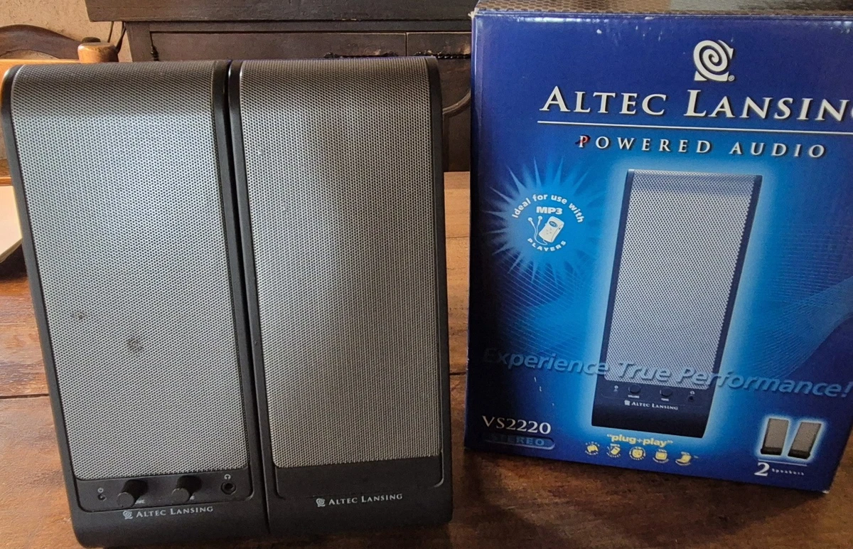 Enceintes De Bureau Altec VS2620 – Filaire AUX – Excellent état – Occasion
