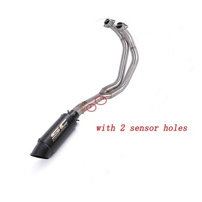 MT-07 2025 2026 For Yamaha FZ-07 Whole Exhaust System Header Pipe Black Muffler