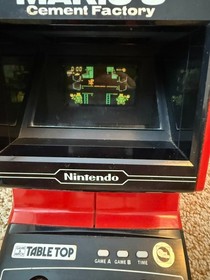 Vtg 1983 Nintendo Mario's Cement Factory Game & Watch Tabletop Game CM-72 w/ Box